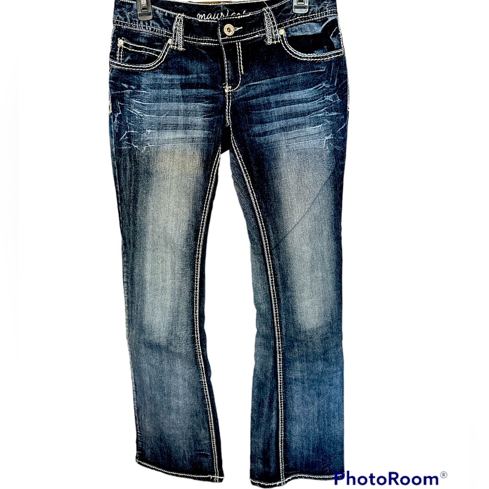 Maurice’s low rise/boot cut denim, worn one time, size 5/6 L.